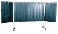 3-Panel Mobile Protective Screen With Strip ...